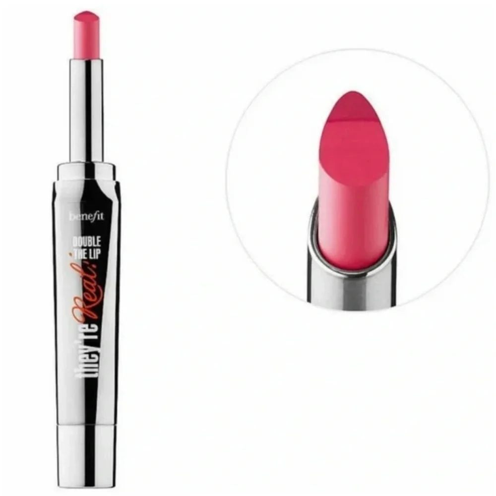 💎 Benefit Cosmetics Theyre Real! Double The Lip Lipstick & Liner Racy Raspberry